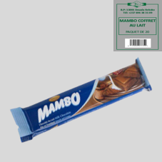 MAMBO COFFRET AU LAIT 25G : PAQUET DE 20 PCES