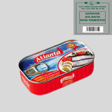 SARDINE ATLANTA NON PIMENTEE : 125G