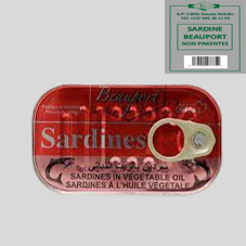 SARDINE BEAUPORT : 125G