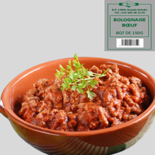SAUCE BOLOGNAISE BOEUF BQT 150G : CARTON DE 36