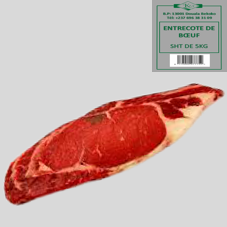 ENTRECOTE DE BOEUF SURGELE  : SACHET DE 5KG