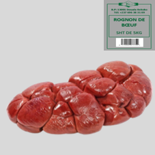ROGNON DE BOEUF SURGELE : SACHET DE 5KG
