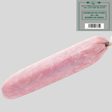 JAMBON DE PORC Ø = 45, BARRE DE 800G : CARTON DE 20