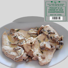 POULET A LA CREME BQT 250G : CARTON DE 24