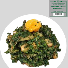 LEGUME SAUTE AU POULET BQT 250G : CARTON DE 24