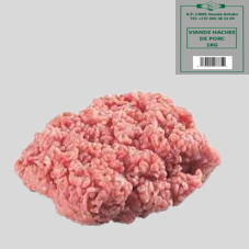 VIANDE HACHEE DE PORC : SACHET DE 5KG
