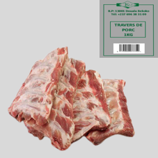 TRAVERS DE PORC : SACHET DE 5 KG