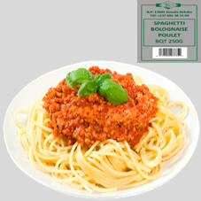 SPAGHETTI BOLOGNAISE POULET BQT 500G : CARTON 18