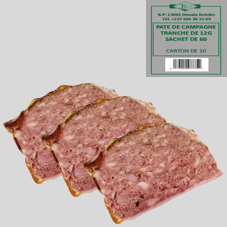 PATE DE CAMPAGNE (PORC) Ø = 45, TRANCHE 12G, SHT 60 : CARTON DE 10