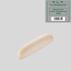 BAGUETTE CRUE SURGELÉE 100g : CARTON DE 165 PCES