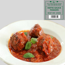 KEFTA BOEUF SAUCE TOMATE BQT 150G : CARTON 36