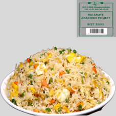 RIZ SAUTE ARACHIDE POULET BQT 350G : CARTON DE 24