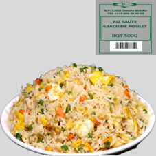 RIZ SAUTE ARACHIDE POULET BQT 500G : CARTON DE 18