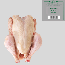 POULET P.A.C SURGELE ET EMBALLE : 1,5kg