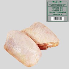 HAUT DE CUISSE DE POULET SURGELE : SACHET DE 38 PCES (+/- 5KG)