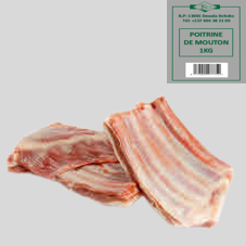 POITRINE DE MOUTON : SACHET DE 1 KG