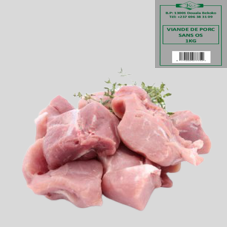 VIANDE DE PORC SANS OS / SAUTE DE PORC : SACHET DE 1 KG