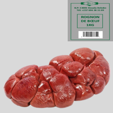 ROGNON DE BOEUF SURGELE : SACHET DE 1 KG