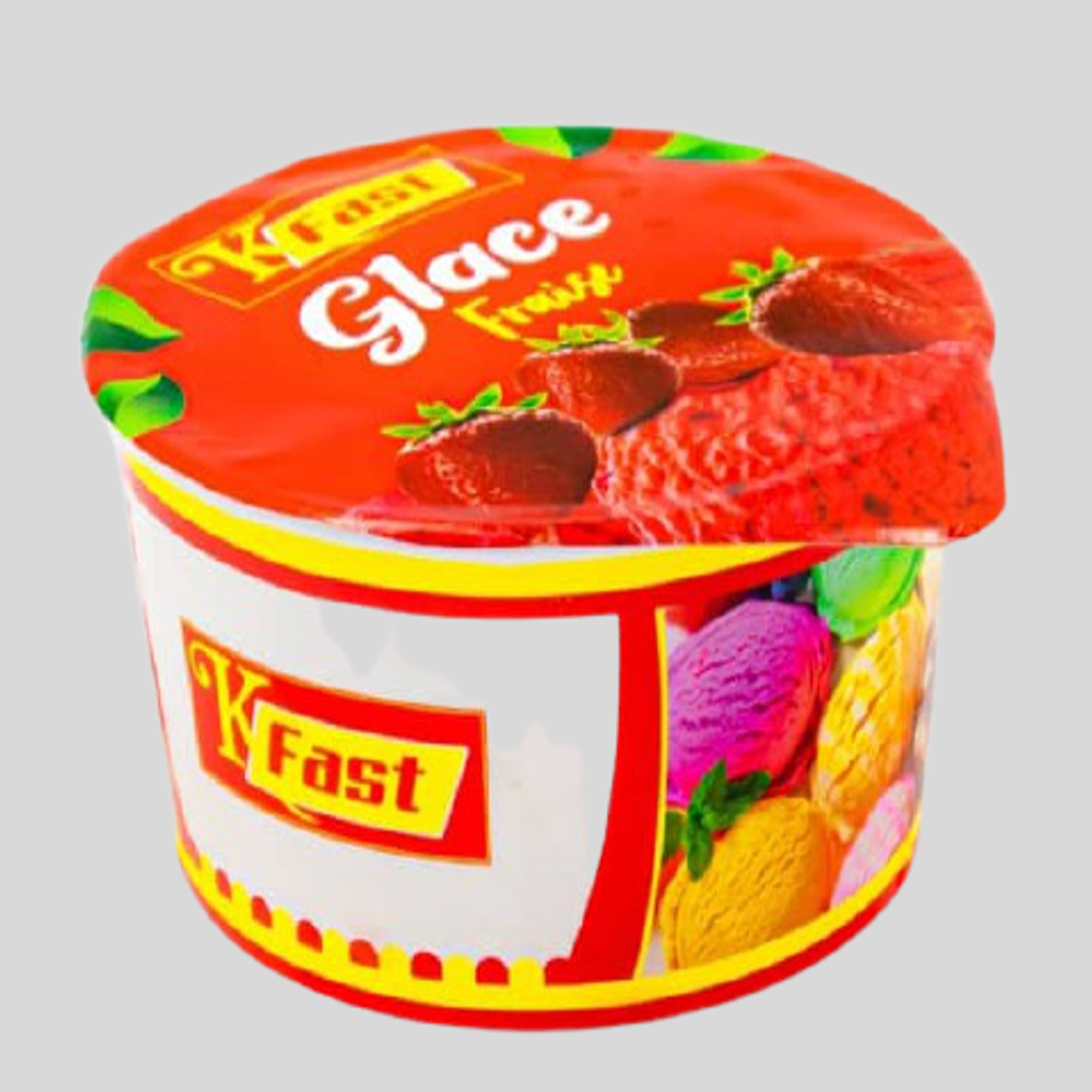 GLACE FRAISE 80G : CARTON DE 65