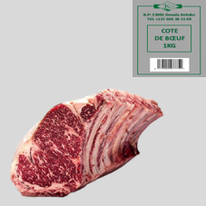COTE DE BOEUF SURGELEE : SACHET DE 1KG