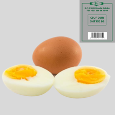 OEUF DUR : SACHET DE 10 PCES