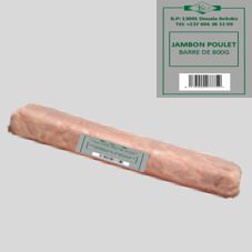JAMBON POULET Ø = 45, BARRE DE 800G : CARTON DE 20