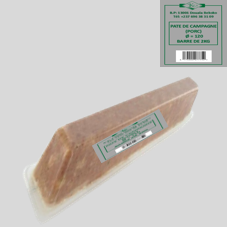PATE DE CAMPAGNE (PORC) Ø = 45, BARRE DE 400G : CARTON DE 40