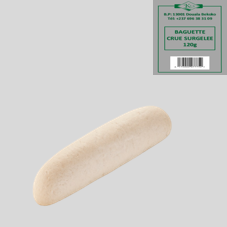 BAGUETTE CRUE SURGELÉE 120g : CARTON DE 64 PCES