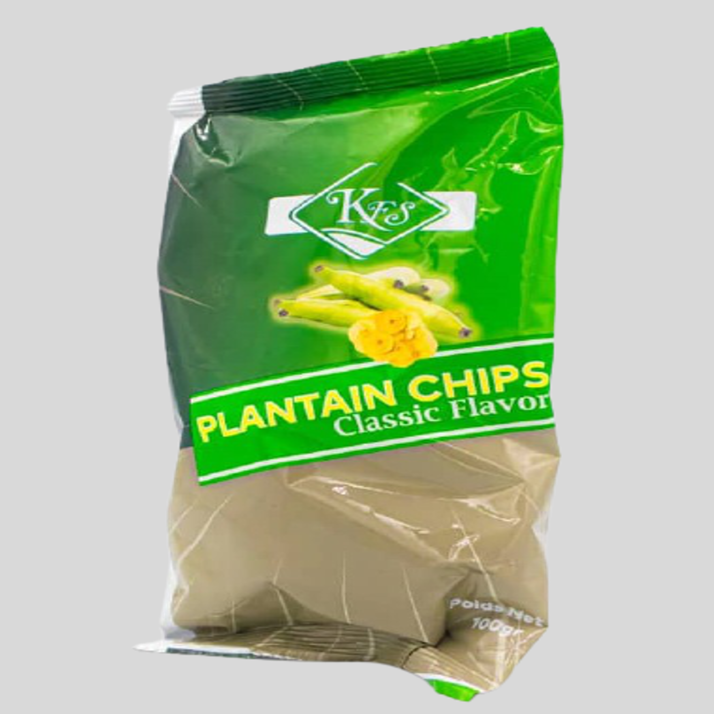 CHIPS DE PLANTAIN : SACHET DE 100g