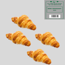 MINI CROISSANT 17G EMBALLE SACHET DE 4 : CARTON DE 30