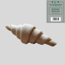 CROISSANT CRU SURGELE 70G: SACHET DE 10 PCES
