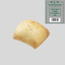 PETIT PAIN CARRE CRU SURGELE 50g : CARTON DE 300 PCES