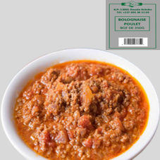 SAUCE BOLOGNAISE POULET BQT 350G : CARTON DE 24