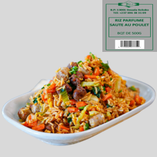 RIZ PARFUME SAUTE AU POULET BQT 500G : CARTON DE 18
