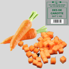 CAROTTE (EN DES) SURGELEE : SACHET DE 1kg