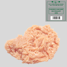 VIANDE HACHEE DE POULET SURGELEE : SACHET DE 1KG