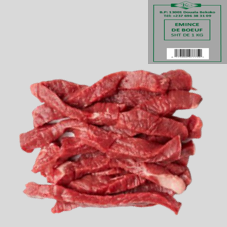 EMINCE DE BOEUF SURGELE : SACHET DE 1 KG