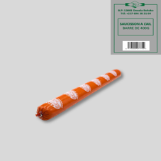 SAUCISSON A L'AIL PORC Ø = 45, BARRE DE 400G : CARTON DE 40