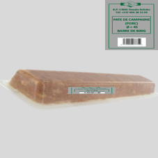 PATE DE CAMPAGNE (PORC) Ø = 45, BARRE DE 800G : CARTON DE 20