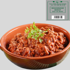 SAUCE BOLOGNAISE BOEUF BQT 800G : CARTON DE 18