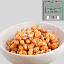 HARICOT BLANC SAUTE BQT 500G : CARTON DE 18
