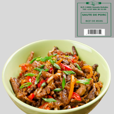 SAUTE DE PORC BQT 850G : CARTON DE 16