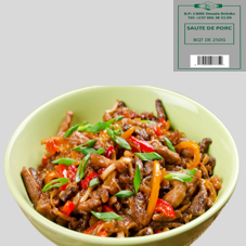 SAUTE DE PORC BQT 250G : CARTON DE 24