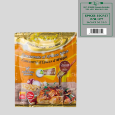 EPICES SECRET POULET : SACHET DE 35 G