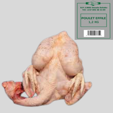 POULET EFFILE SURGELE ET EMBALLE : 1,2Kg