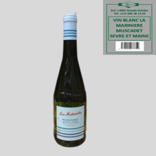 VIN BLANC LA MARINIERE MUSCADET SERVRE ET MAINE : 75 CL