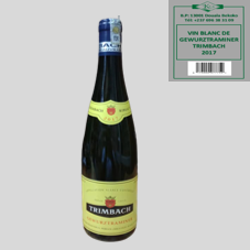 VIN BLANC GEWURZTRAMINER TRIMBACH 2017 : 75 CL